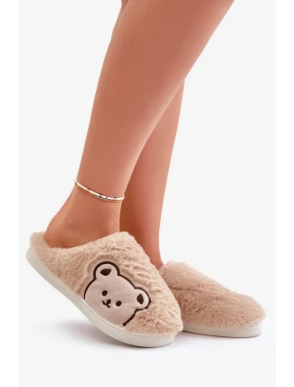 Dámske huňaté papuče s medvedíkom Fiorinella Dámske huňaté papuče s medvedíkom Fiorinella