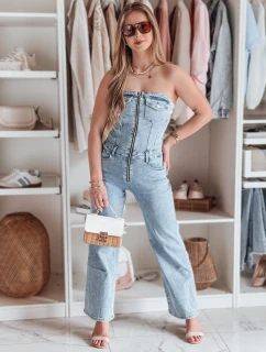 Dámsky džínsový overal s korzetom GORSSANKA modrý FashionStreet EY2587