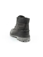 Wrangler Allan Mid pánske sobolie topánky elegantné kožené čierne