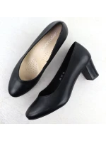 Dámske lodičky na nízkom podpätku čiernej farby Sergio Leone PB177