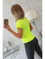 Limitovaná edícia blúzky žltá neónová