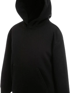Fruit of the Loom Classic Kids Hooded Sweat Detská mikina s kapucňou 16.2043 čierna