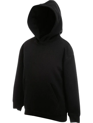 Fruit of the Loom Classic Kids Hooded Sweat Detská mikina s kapucňou 16.2043 čierna Fruit of the Loom Classic Kids Hooded Sweat Detská mikina s kapucňou 16.2043 čierna