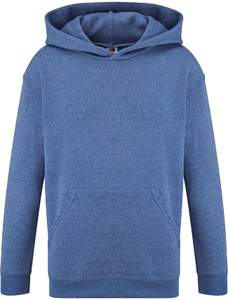 Fruit of the Loom Classic Kids Hooded Sweat Detská mikina s kapucňou 16.2043 retro heather royal Fruit of the Loom Classic Kids Hooded Sweat Detská mikina s kapucňou 16.2043 retro heather royal