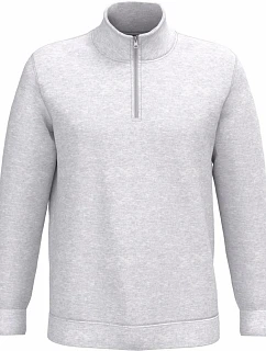 Kariban K 478 Mikina so 1/4 zipsom 20.K478 ash heather