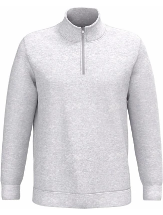 Kariban K 478 Mikina so 1/4 zipsom 20.K478 ash heather