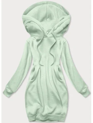 Dlhá tepláková mikina v pistáciovej farbe (YS10005-39)