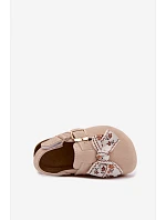 Detské papuče s mašľou Beige Rosella Detské papuče s mašľou Beige Rosella
