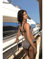 Dámske dvojdielne plavky Luxe 7 S939LX7 Béžová so vzorom - Self Dámske dvojdielne plavky Luxe 7 S939LX7 Béžová so vzorom - Self