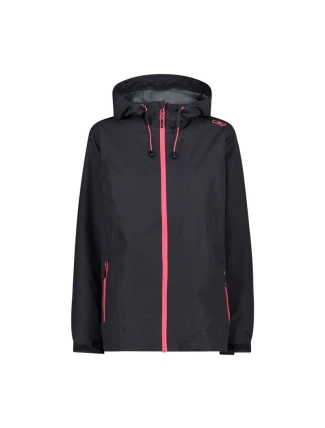 Dámska bunda do dažďa CMP Fix Hood Black (39X6636-01UE)