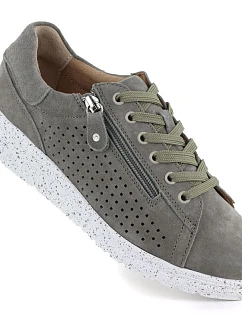 Dámske kožené topánky na platforme zelené M.Daszynski 26PB17-04