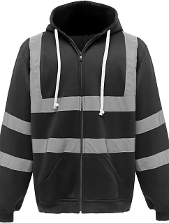 Mikina s kapucňou Yoko HVK 07 Hi-Vis 79.VK07 čierna