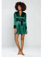 Dámsky župan Housecoat Hailey tmavo zelená - DKaren