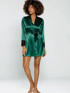 Dámsky župan Housecoat Hailey tmavo zelená - DKaren