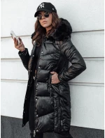 Dámska prešívaná zimná bunda s kapucňou čierna ULTRAWAY FashionStreet TY4628