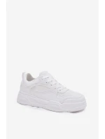 Sneakersy Damskie Na Platformie Big Star SS274590 HI-POLY SYSTEM Białe