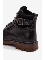 Buty Zimowe Męskie Wrangler 20253035.11A Ciemnobrązowe