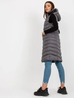 Dámska vesta RV KZ 008.00P tmavo šedá