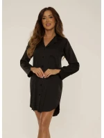 Dámska nočná košeľa 760 Cordelia Black - De Lafense