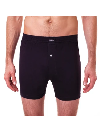 Voľné pánske bavlnené boxerky COTTON BOXER - Bellinda - čierna