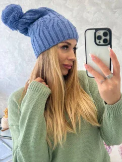 Fleecová čiapka Paulina K227 dark denim