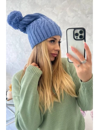 Fleecová čiapka Paulina K227 dark denim Fleecová čiapka Paulina K227 dark denim