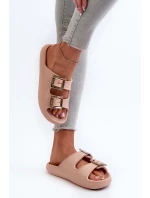 Lekkie Klapki Damskie ZAXY LL285087 Beżowe