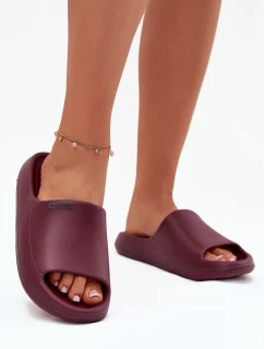 Ľahké dámske papuče Big Star SS274422 Burgundy