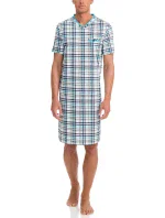 Pánska nočná košeľa 12724-253 modrobiela - Vamp