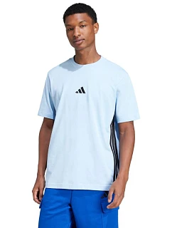 Pánske tričko adidas Essentials 3 Stripes, modré, JE6397