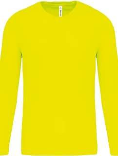 Kariban ProAct PA 443 Športové tričko s dlhým rukávom 20.P443 fluorescenčná žltá
