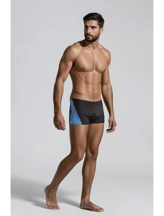 Plavky Jason2 M-108 čierna/svetlo modrá - Marko