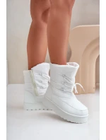 Snežnice na platforme so zipsom Big Star OO274886 White Snežnice na platforme so zipsom Big Star OO274886 White