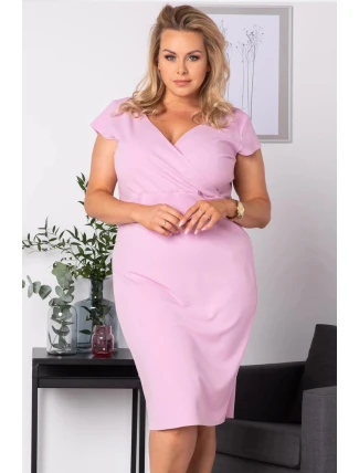 Dámske šaty SA616 staroružové - Karko Dámske šaty SA616 staroružové - Karko