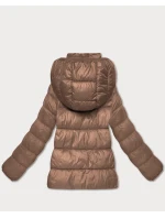 Dámska prešívaná zimná bunda do pása v ťavej farbe (T3-2656#-305) Dámska prešívaná zimná bunda do pása v ťavej farbe (T3-2656#-305)
