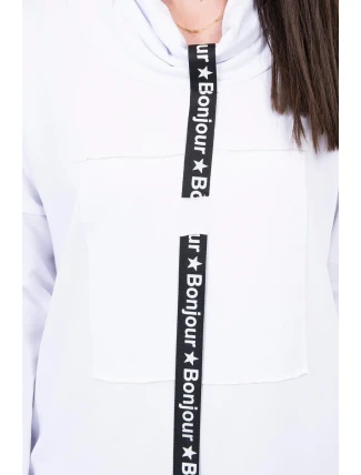 Šaty s kravatou bielej