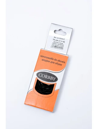Čierne voskované tenké šnúrky Corbby Čierne voskované tenké šnúrky Corbby