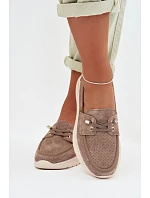 Semišové poltopánky 26PB18 beige - Jezzi Semišové poltopánky 26PB18 beige - Jezzi