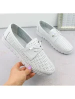 Dámske mokasíny 7872 WH White - VINCEZA