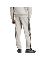 Pánske nohavice adidas Essentials 3-Stripes Fleece Tapered Cuffed, sivé, KY4127 Pánske nohavice adidas Essentials 3-Stripes Fleece Tapered Cuffed, sivé, KY4127