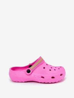 Piankowe Lekkie Klapki Dziecięce Różowe Maranelia