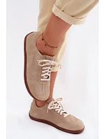 Dámske semišové kožené tenisky Barefoot Zazoo N1243 Beige Dámske semišové kožené tenisky Barefoot Zazoo N1243 Beige