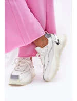 Damskie Sportowe Buty Cross Jeans II2R4017C Białe