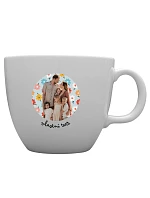 Personalizovaný keramický hrnček MEGA XXL s objemom 1 000 ml s výrezom pre fotografiu na pozadí Personalizovaný keramický hrnček MEGA XXL s objemom 1 000 ml s výrezom pre fotografiu na pozadí