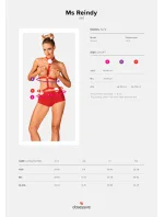 Vianočný kostým Ms Reindy set - Obsessive