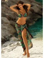 Dámske dvojdielne plavky Tahiti 3 S940TA3-1 čierno-zelené - Self
