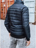 Pánska prechodná bunda prešívaná tmavomodrá FashionStreet TX2822z