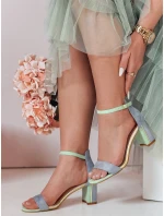 Dámske sandále na podpätku SOFHEELS blue FashionStreet ZY0794 Dámske sandále na podpätku SOFHEELS blue FashionStreet ZY0794