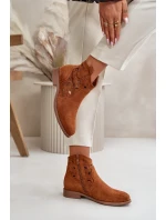Dámske členkové topánky na zips Camel S.Barski