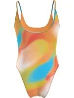 Dámske jednodielne plavky SCOOP ONE PIECE-PRINT KW0KW02086 0G0 oranžovožlté - Calvin Klein Dámske jednodielne plavky SCOOP ONE PIECE-PRINT KW0KW02086 0G0 oranžovožlté - Calvin Klein